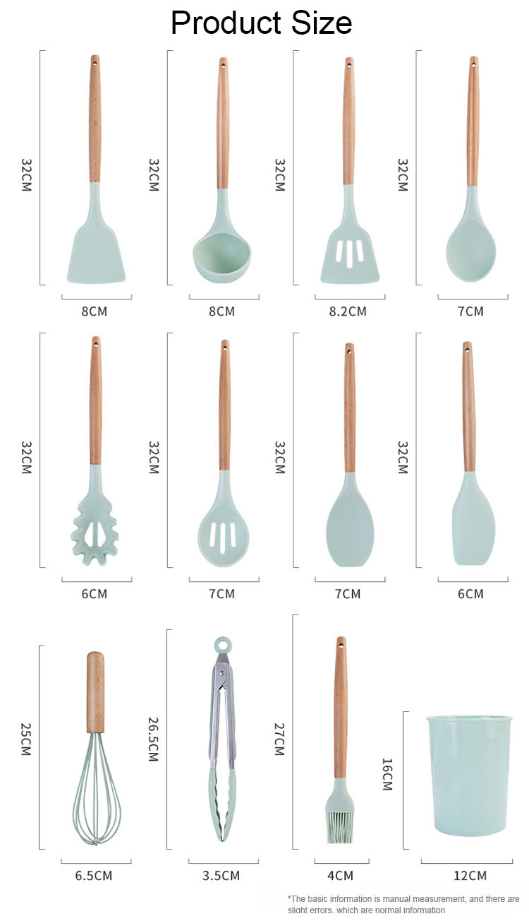 silicone cooking utensils set
